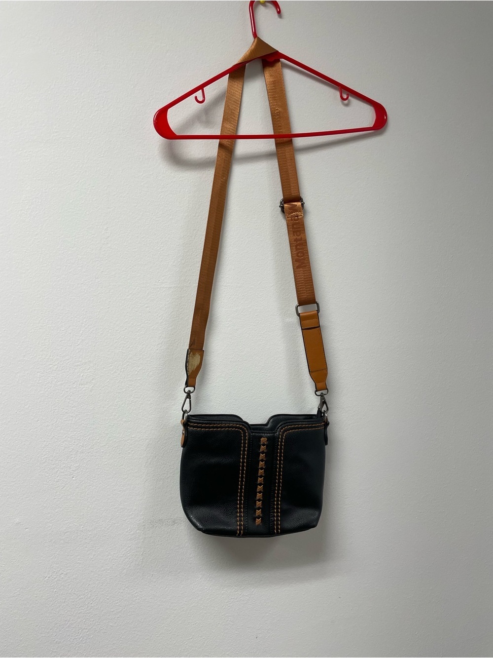 Montana West Black Crossbody Bag with seatbelt adjustable strap